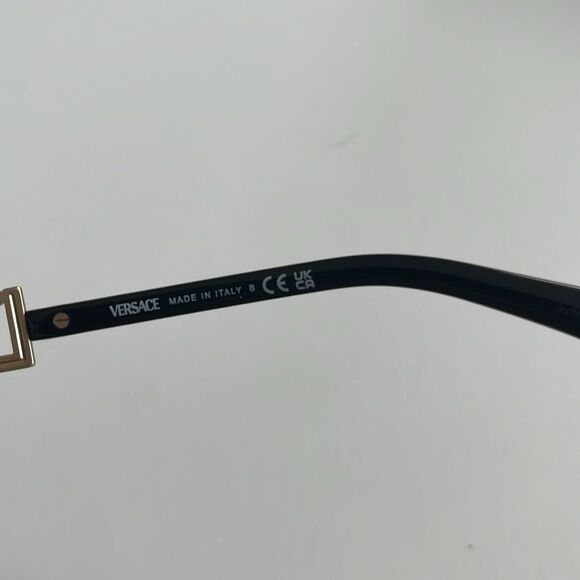 New design Versace ?authentic square black and gold sunglasses main image 7